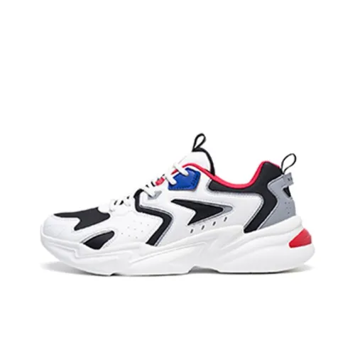 XTEP Низкий топ массивные кроссовки мужские бежево-черные