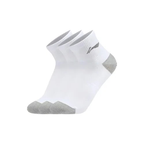 LINING Sports Life Collection Белый/Белый/Белый 3 шт Носки Унисекс