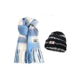 2 пачки (Синий Белый Шарф + Полосатая Кепка)