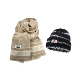 2 пачки (Шарф верблюжьего цвета + Кепка в полоску)