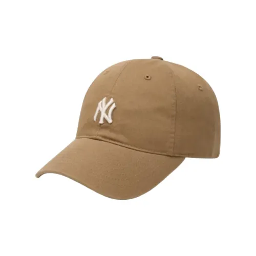 MLB Хлопковые кепки CP77 Унисекс Темный Молочно-чайный