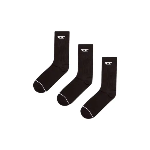 DIESEL 3 шт Черные Унисекс MID Носки до икры