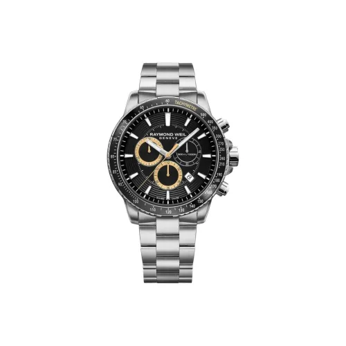 Raymond Weil Кварцевый механизм Мужские часы 43 мм Черный