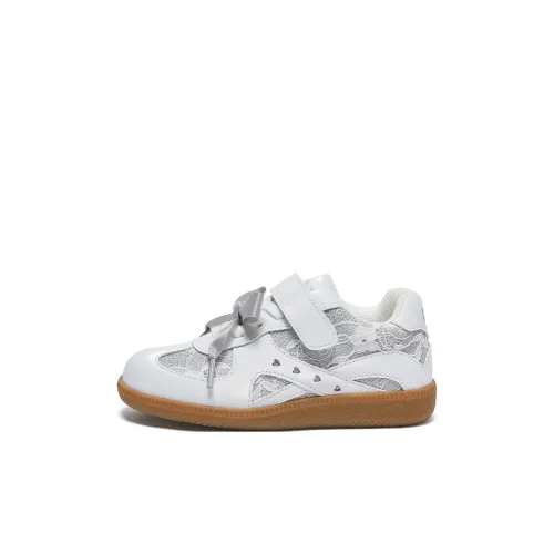 Snoffy Устойчивый к истиранию Дышащий Низкий Топ Детские Скейтбординги Жемчужно-белый Детский