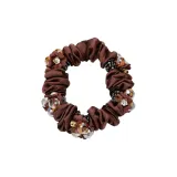 Минималистский стиль, ободок с бусинами, резинка для волос [Кофейный, 1 упаковка]