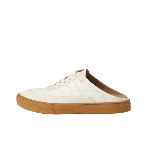 HERMES Домашние тапочки Мужские Бежевые