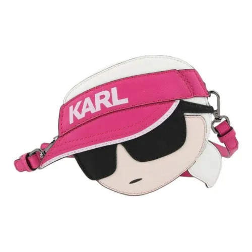 KARL LAGERFELD Полиэстер Сумка через плечо Детская Белая и Фуксия