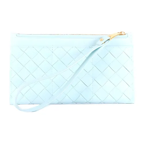 Bottega Veneta Кожа Клатч Женский Светло-Синий