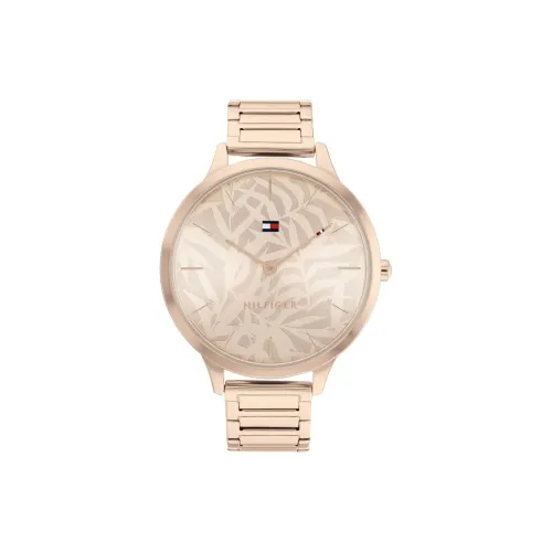 Tommy Hilfiger Women's Watch Кварцевый механизм Стальной ремешок с ионным покрытием 40 мм розовое золото циферблат