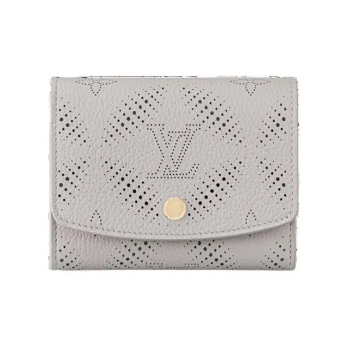 LOUIS VUITTON Portefeuil Iris Коровья кожа Кошелек Женские Серый