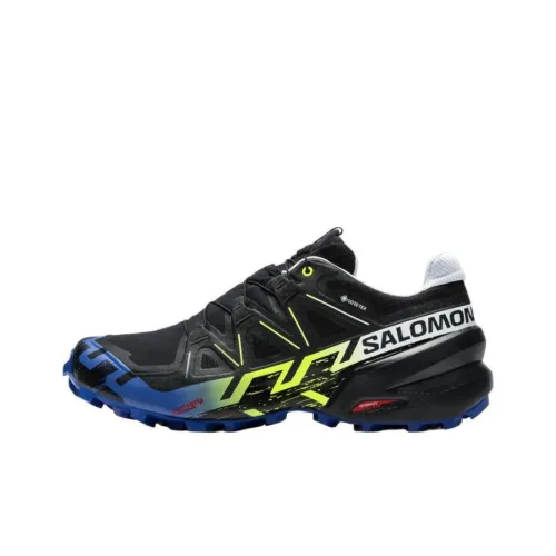 SALOMON Speedcross 6 Противоскользящий Устойчивый к износу Легкий Низкий Верх Кроссовки для бега по пересеченной местности Мужские Черные