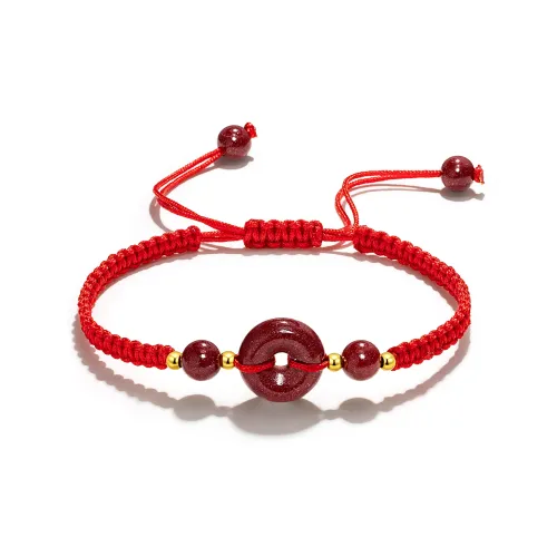 JINGCHENGGOU Реконструированный браслет из киновари унисекс
