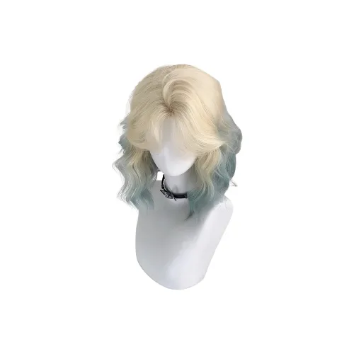 GLUNA Шерстяной завиток Короткий кудрявый женский парик Мода Тренд Лолита Высокотемпературная пряжа