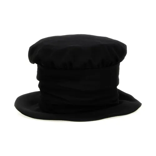Yohji Yamamoto Pour Homme Шерсть Шапки и Кепки Мужские Черные