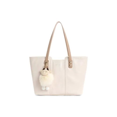 CLEVER KETCH ПУ (полиуретан) Сумка-тоут на плечо Стандартная Женская Экрю Черный