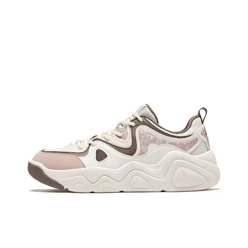 Erke Battery Panda Series Скейтборд Кроссовки Низкие Микрокристаллический Белый Угольно-Серый Женские