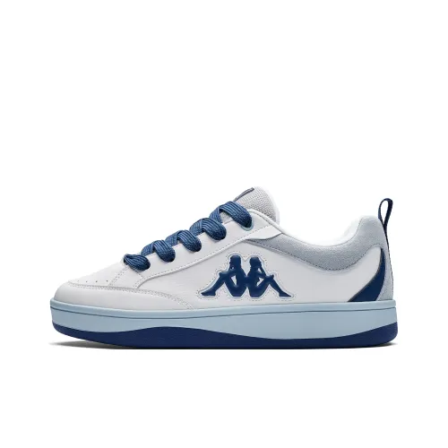 KAPPA Спина к Спине Низкий Топ Кроссовки для скейтбординга Унисекс Классический Белый Bio Синий
