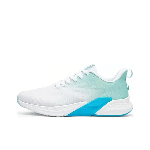 361° Амортизация Износостойкие Низкие Беговые Кроссовки Мужские Белые и Синие