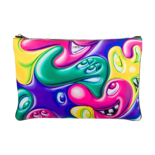 DIOR Kenny Scharf Коллаборация Нейлоновая Сумка Клатч Женская Многоцветная С принтом