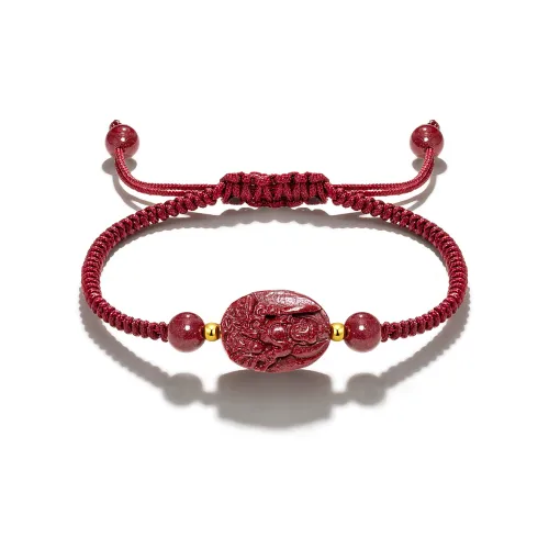 JINGCHENGGOU Реконструированный браслет из киновари унисекс