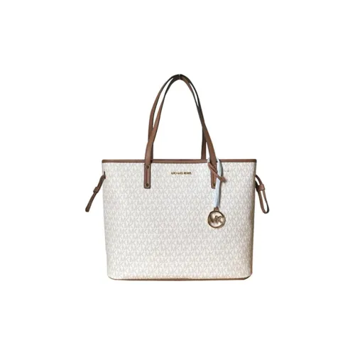 MICHAEL KORS Jet SetJet Набор Путешествие Кожа Тоут Сумка Сумка для покупок Сумка на плечо Женская Ванильный