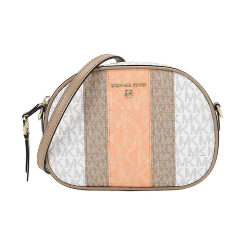 MICHAEL KORS Jet SetCharm Camera Сумка Сумка через плечо Маленькая Женская Белая и Дынная