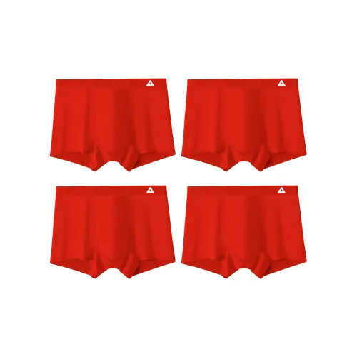 PEAK Трусы Мужские упаковка из 4 штук красный