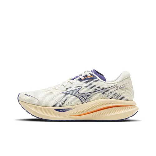 Mizuno PI PLUS Collection Повседневный Низкий Топ Снег/Фиолетовый Синий Унисекс