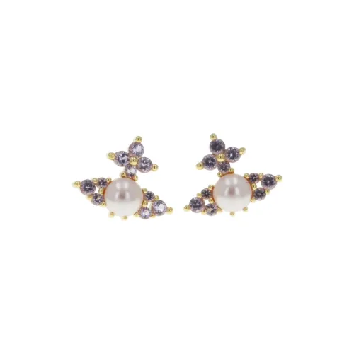 Vivienne Westwood Серьги-гвоздики Женские Фиолетовые
