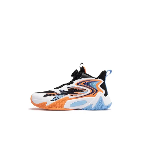 XTEP Детские баскетбольные кроссовки High Top Dusk Black Sunset Orange Kids