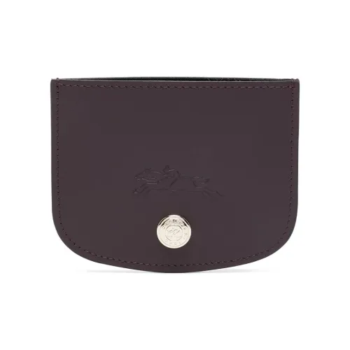 LONGCHAMP Épure Телячья кожа Держатель для карт Женский Баклажаново-фиолетовый