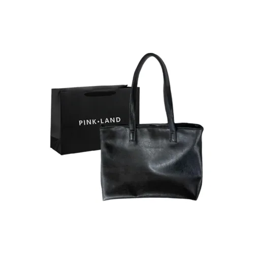 PINK·LAND ПУ (полиуретан) Сумка-тоут Сумка для покупок Сумка через плечо Женская Кофейная Черная