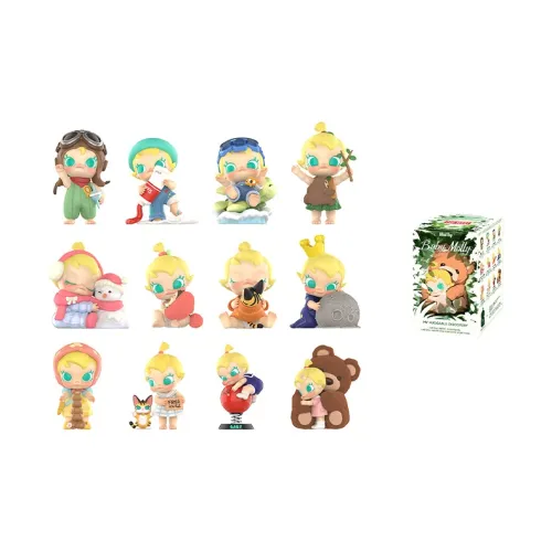 POP MART Коллаборация Edición Молли Baby Молли's Hug Exploration Plan Blind Boxes Single Mystery Box Full Box 12 Pack