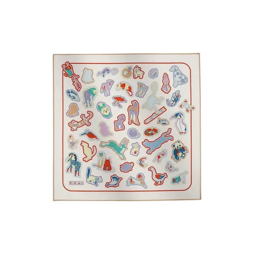 HERMES Шелковые шарфы Женские Белый