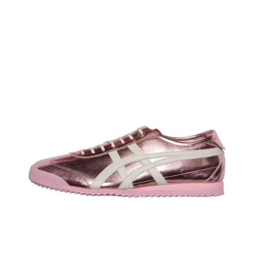 Onitsuka Tiger MEXICO 66 Slip Устойчивый к истиранию Низкий Топ Casual Унисекс Розовый