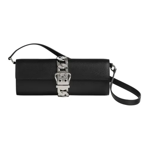 HERMES Boucle Sellier Madame Телячья кожа Сумка через плечо Унисекс 89 Черный