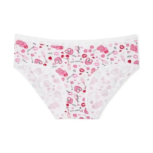 Victoria's Secret Valentine's Day Collection 1 упаковка Белые Женские Трусики-бикини