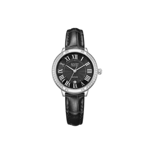 JUVET Minimalist Collection Кварцевый механизм Женские часы Черный циферблат
