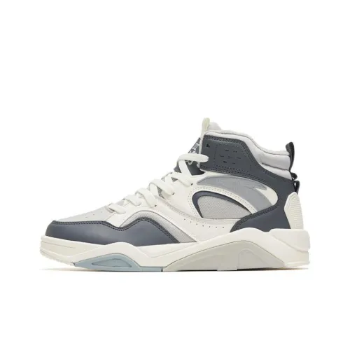 ANTA Lieyan3,0 Термический Износостойкий Высокий Топ Скейтборд Кроссовки Мужские Серый Белый