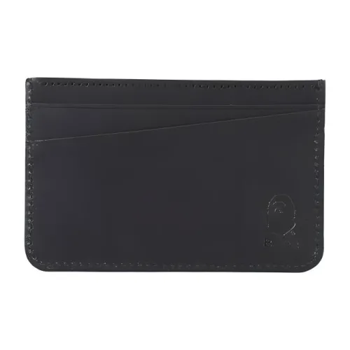 A BATHING APE Коровья кожа Держатель для карт Средний Мужской Черный