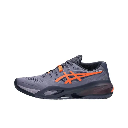 Asics Гель RESOLUTION 10 Теннисные Кроссовки Низкий Топ Пурпурно-Оранжевый Мужской