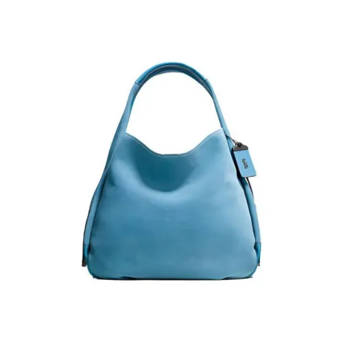 COACH Bandit Овечья шкура Бродяга Сумка на плечо Сумка Большая Женская Деним