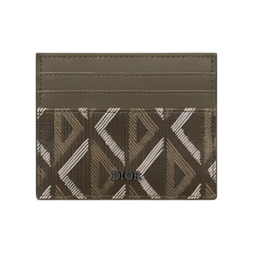 DIOR CD Diamond Холст Картхолдер Мужской Хаки