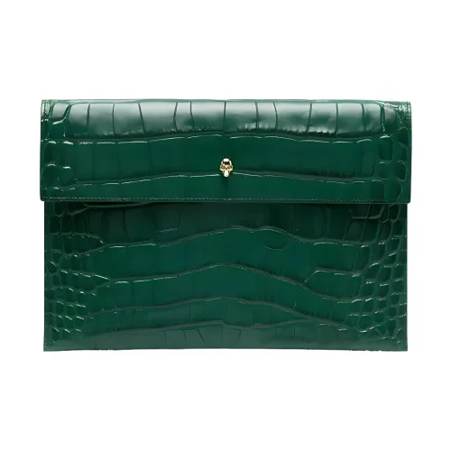 Alexander McQueen Телячья кожа Клатч Женский Зеленый