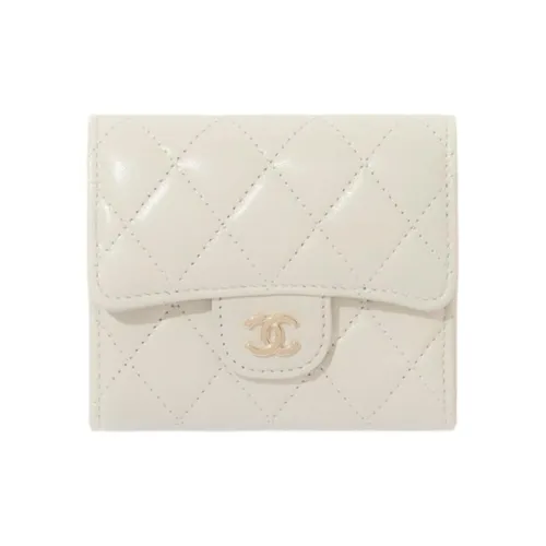 CHANEL Lambskin Classic Flap Wallet Small Women's Light Green CHANEL Lambskin Classic Flap Кошелек Маленький Женский Светло-зеленый