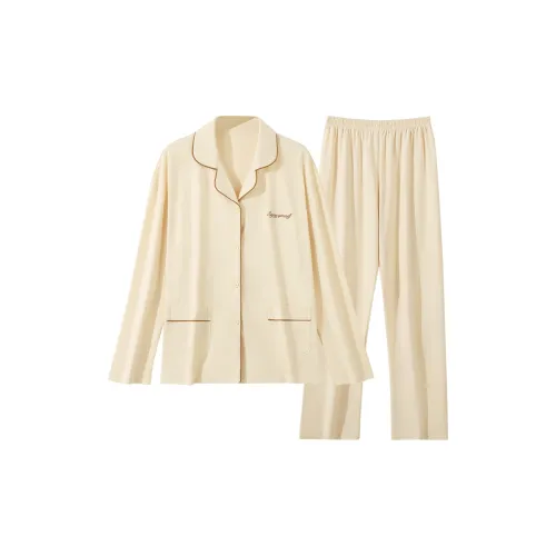 H YXIANG Пижамный комплект женский цвет экрю