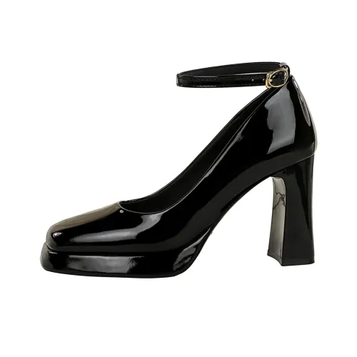 QITUMAUL Грубый каблук Мэри Джейн туфли 9 см женские