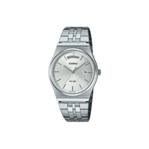 CASIO Кварцевый механизм ремешок из нержавеющей стали унисекс серебристый циферблат