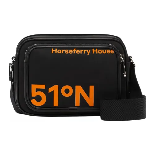 Burberry Кожа Сумка через плечо Мужская Черная Оранжевая