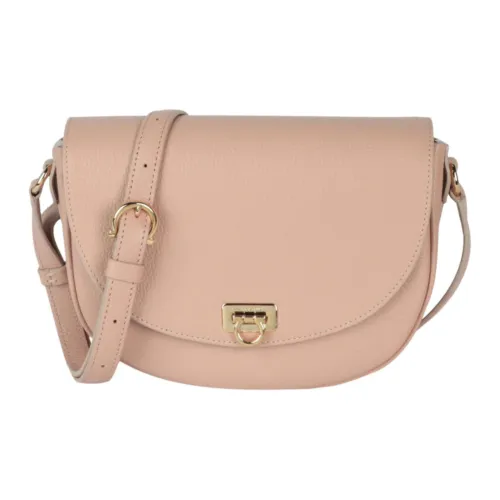FERRAGAMO GANCINI Телячья кожа Сумка через плечо Сумка на плечо Женская Светло-розовая